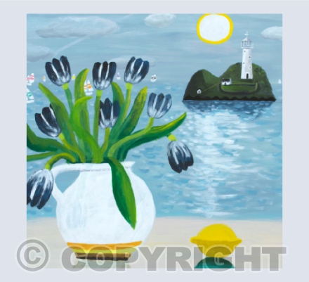 Godrevy Still Life with Tulips