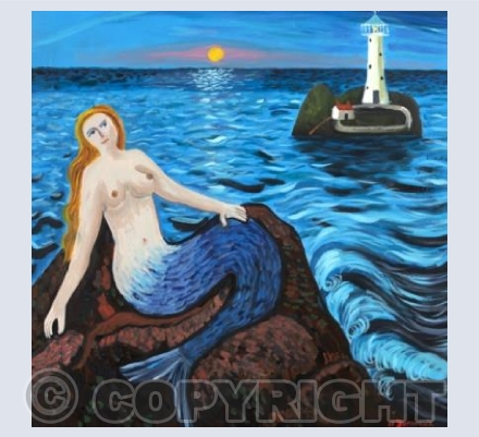 Mermaid at Godrevy Lighthouse