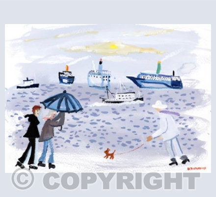 Umbrellas Up. Torquay