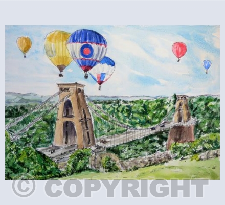 Bridge with balloons