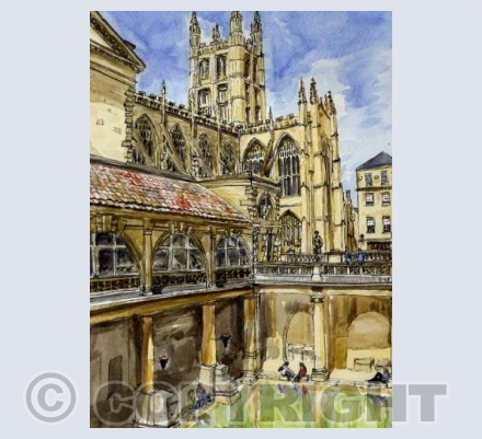 Bath - Baths and Abbey