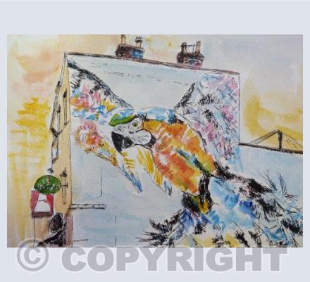 Bedminster Parrot Mural