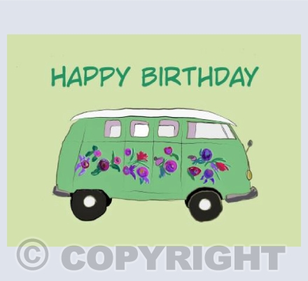 Birthday camper van