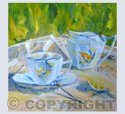 Summer tea table