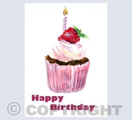 Birthday cupcake
