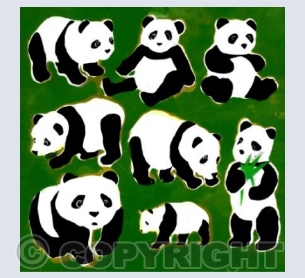 Pandas (green)
