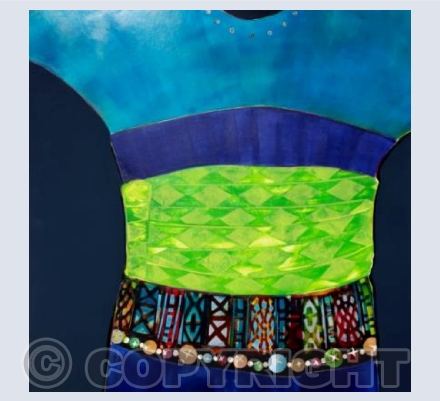 Costume (green sash)