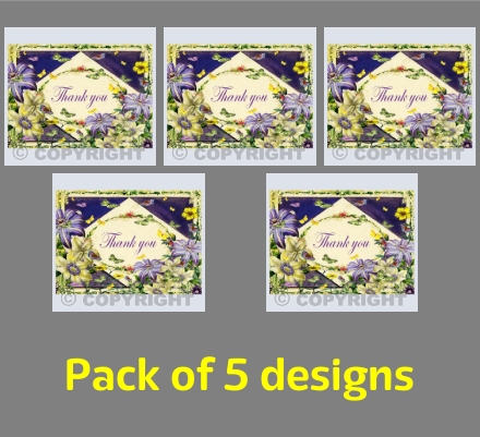 Thank You - Pale Flowers