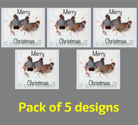 Partridges in the Snow Christmas Cards