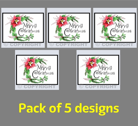 Poinsettia wreath Cindy Dicks