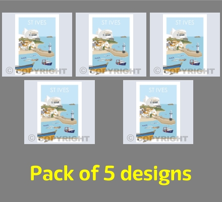 St Ives Poster x 5