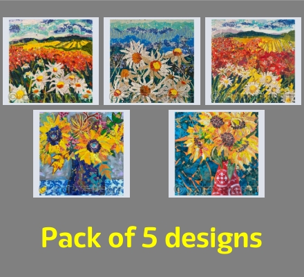 Landscapes and sunflowers 