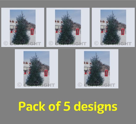 Christmas Greetings from Burwell (Christmas Tree on Pound Hill)