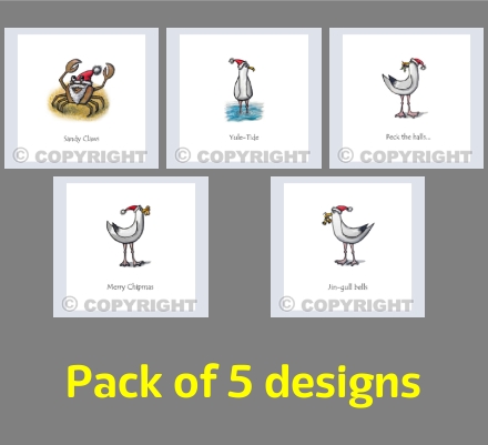 Seaside Christmas critters