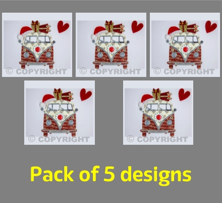 Camper Van Christmas Cards 