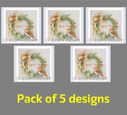 Christmas Card, Christmas Robin 