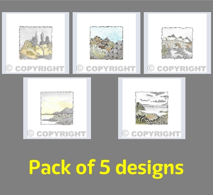 Tangled Ink Landscapes from the Isle of Skye