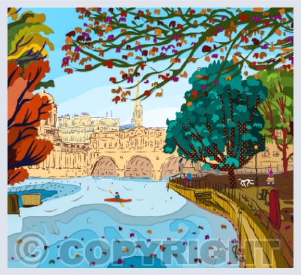 Bath Landscapes Greetings Cards