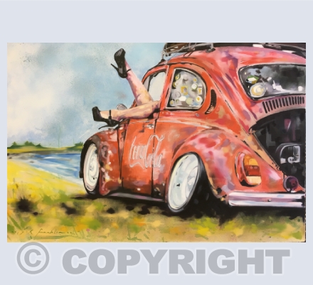 Retro cars and Pin-ups