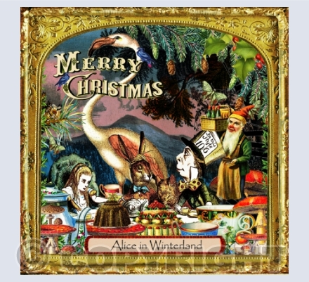 Alice in Winterland Xmas Card
